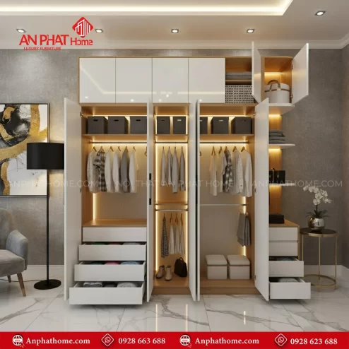 Tủ quần áo cánh mở