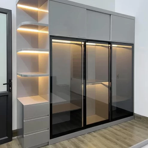 Tủ Áo Gỗ MDF Cánh Kính TA-512 An Phát Home