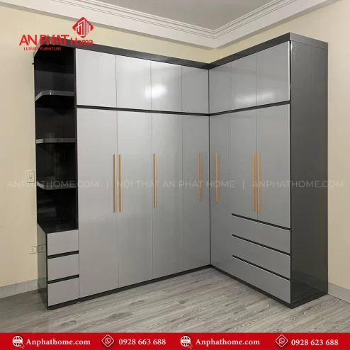 Tủ Áo Góc Tường Đẹp TA-514 An Phát Home