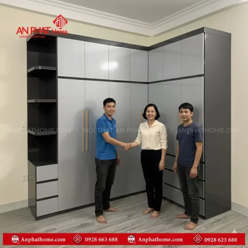 Tủ quần áo đơn giản mà đẹp