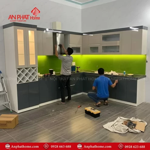 Mẫu tủ bếp đẹp đơn giản giá rẻ