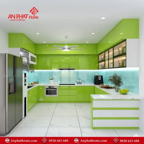 Mẫu tủ bếp đẹp đơn giản giá rẻ