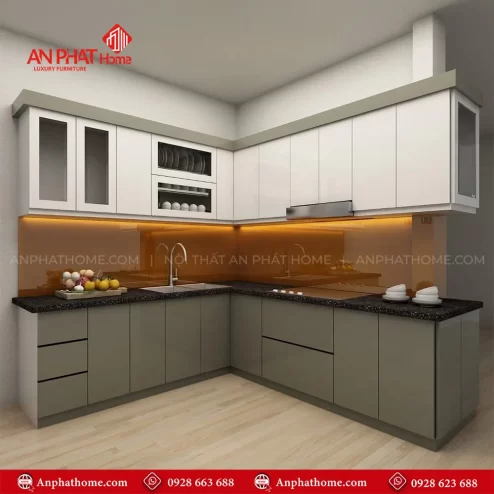 Tủ Bếp Đẹp Hiện Đại TB-923 An Phát