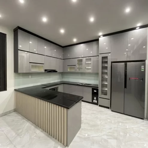Tủ Bếp Đẹp Phủ Acrylic Sang Trọng TB-924 An Phát