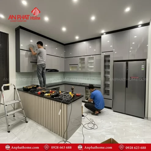 Mẫu tủ bếp đẹp giá rẻ tại Hồ Chí Minh và Hà Nội