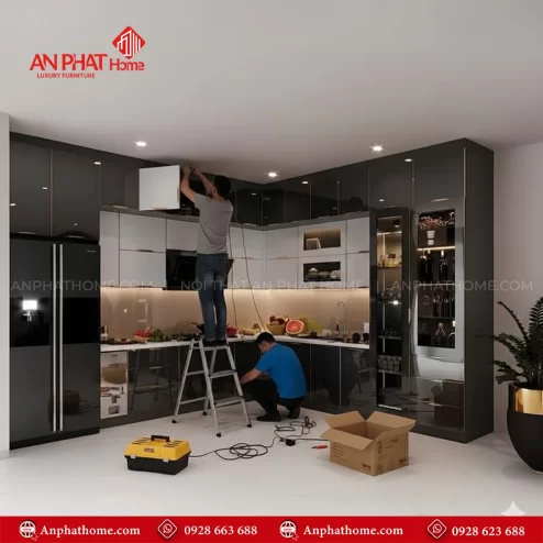 Tủ bếp chữ L giá bao nhiêu