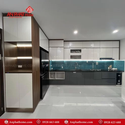 Tủ Bếp Gỗ An Cường Cánh Phủ TB-932 An Phát