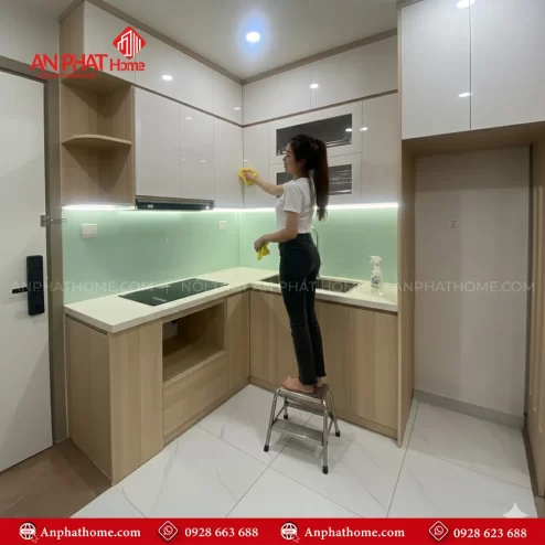 Đóng tủ bếp giá rẻ theo yêu cầu