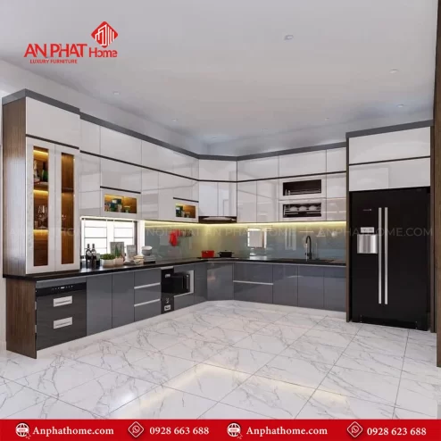 Tủ Bếp Gỗ Đẹp TB-942 An Phát