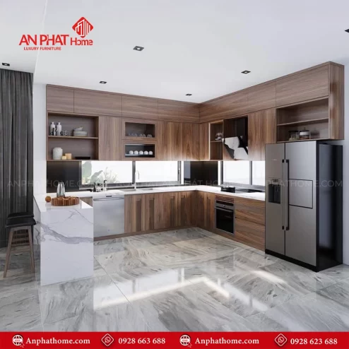 Tủ Bếp Gỗ Sang Trọng TB-947 An Phát