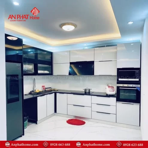 Tủ Bếp INOX Cánh Acrylic Cực Đẹp TB-916 An Phát