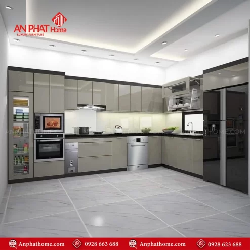 Tủ Bếp Inox Sang Trọng TB-944 An Phát