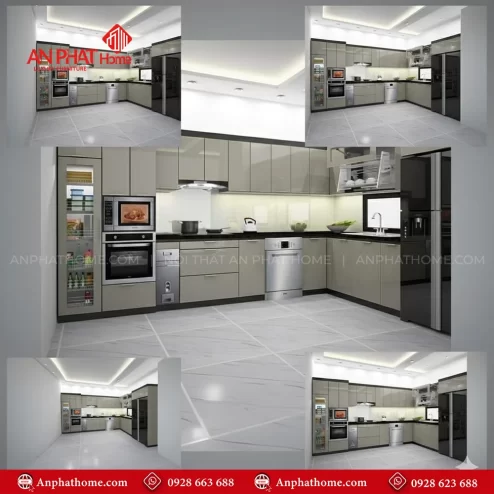 Tủ bếp chữ L giá bao nhiêu