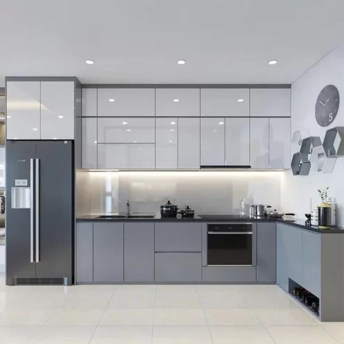 Tủ Bếp MDF Phủ Acrylic Sang Trọng TB-910 An Phát