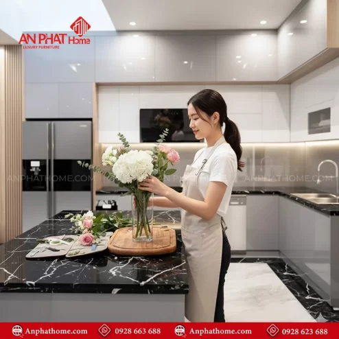 Tủ bếp đóng theo yêu cầu giá rẻ