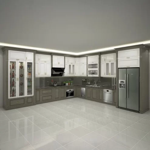 Tủ Bếp Nhôm Kính Đẹp TB-939 An Phát