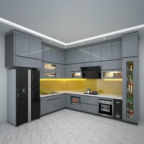 Tủ Bếp Nhựa Cánh Acrylic TB-908 An Phát