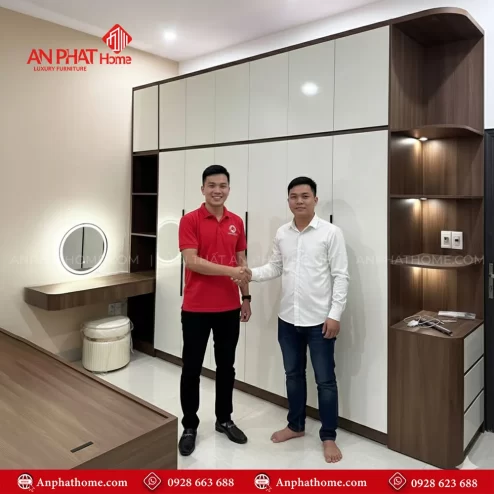 Mẫu tủ quần áo gỗ công nghiệp hiện đại