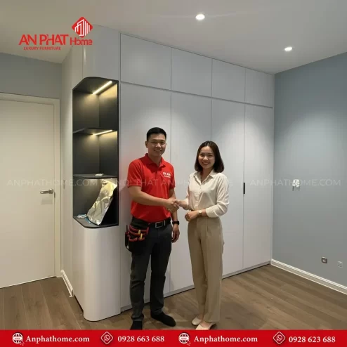 Tủ quần áo thông minh cửa mở