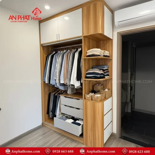 Mẫu tủ quần áo cho phòng nhỏ