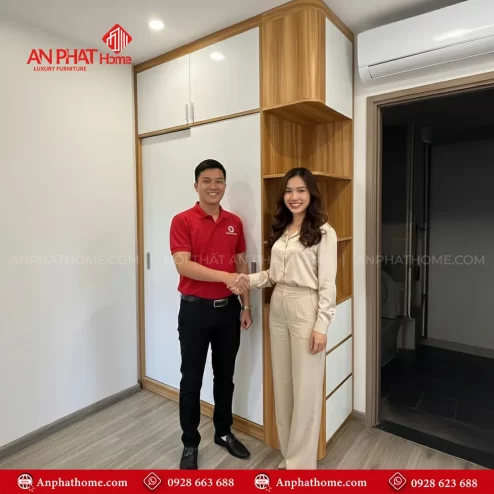 Mẫu tủ quần áo nhỏ bằng gỗ công nghiệp