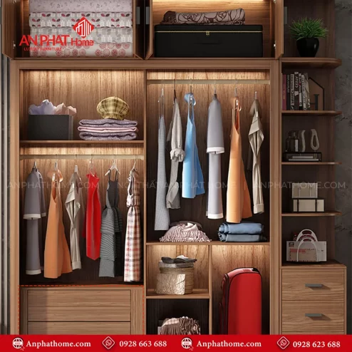 Thiết kế tủ quần áo cho phòng ngủ nhỏ