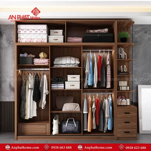Mẫu tủ quần áo trong phòng ngủ