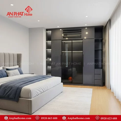 Tủ Quần Áo Đẹp Cánh Kính TA-529 An Phát Home