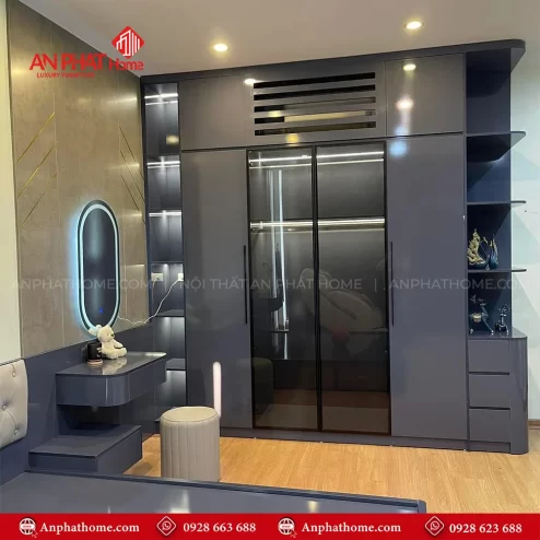 Mẫu tủ quần áo trong phòng ngủ hiện đại
