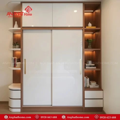 Tủ Quần Áo Đẹp Cánh Lùa TA-584 An Phát Home
