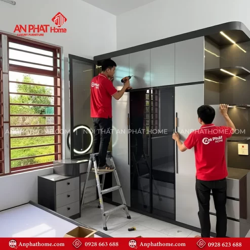 Tủ quần áo đơn giản mà đẹp