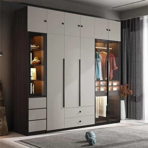 Tủ Quần Áo Gỗ Cánh Kính TA-540 An Phát Home