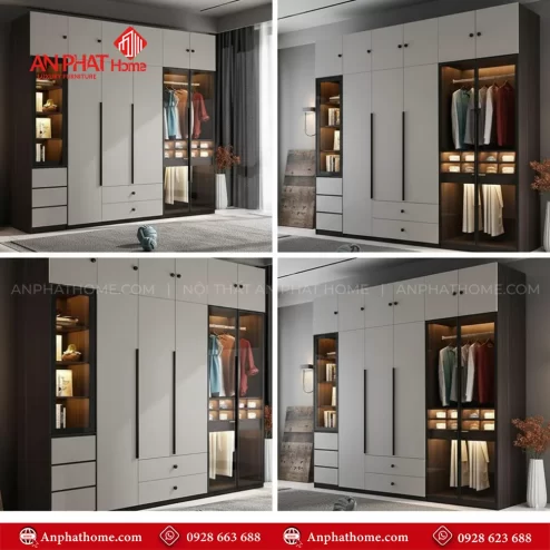 Những mẫu tủ đựng quần áo đẹp