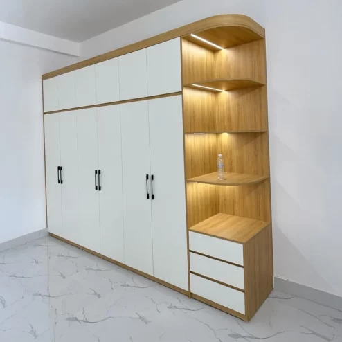 Tủ Quần Áo Gỗ Công Nghiệp TA-551