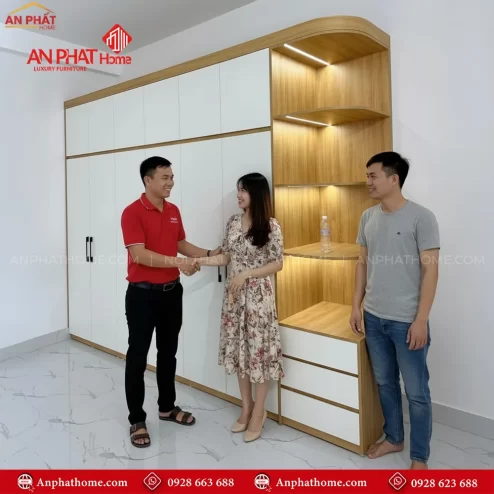 Các mẫu tủ quần áo gỗ công nghiệp