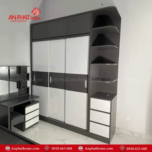 Tủ Quần Áo Gỗ MDF TA-528 An Phát Home