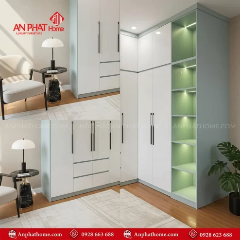 Những mẫu tủ quần áo thiết kế đơn giản đẹp