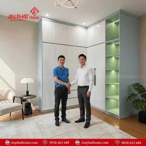 Mẫu tủ đựng quần áo thiết kế thông minh