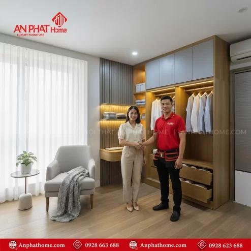 Mẫu tủ đựng quần áo thiết kế hiện đại