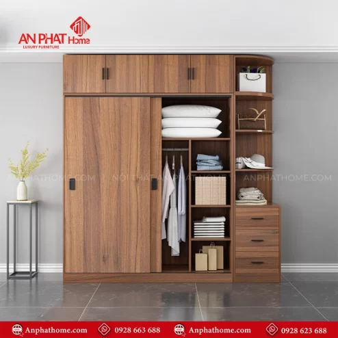 Tủ Quần Áo Gỗ TA-569 An Phát Home
