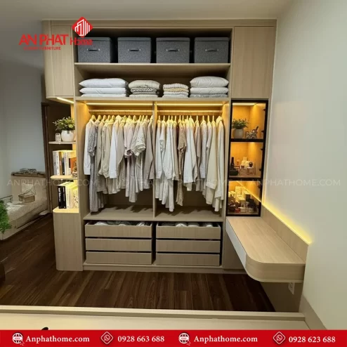 Mẫu tủ quần áo trong phòng ngủ hiện đại