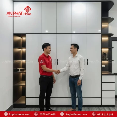 Mẫu tủ quần áo gỗ đẹp hiện đại