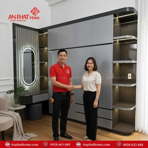 Mẫu tủ quần áo trong phòng ngủ hiện đại