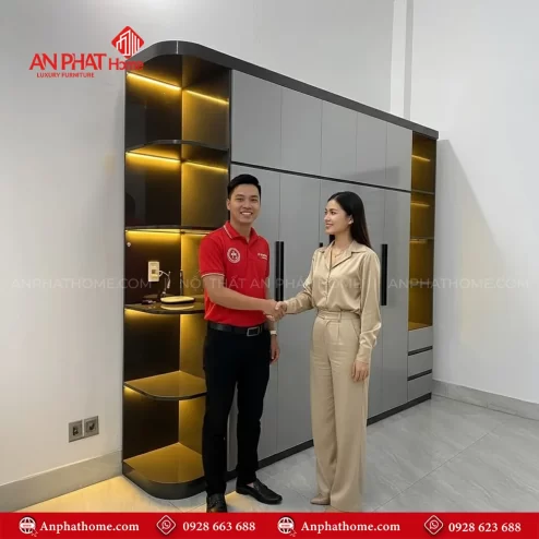 Thiết kế tủ quần áo cho phòng ngủ nhỏ