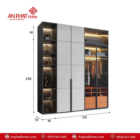 Mẫu tủ quần áo giá rẻ TPHCM - Hà Nội - Hải Phòng