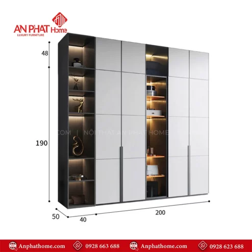 Tủ quần áo đơn giản mà đẹp