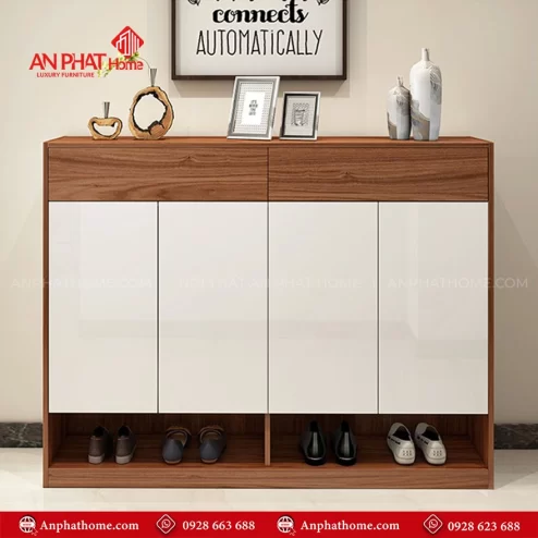 Tủ để giày dép gỗ MDF đẹp hiện dại T-5477 An Phát Home