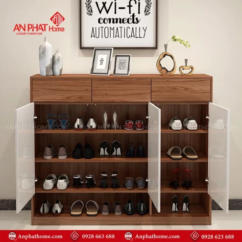 Mẫu tủ giày dép mới nhất