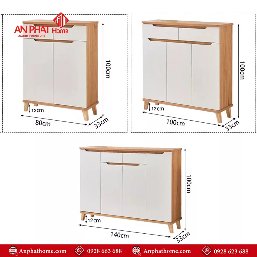 Tủ để giày dép gỗ đẹp mắt, sang trọng T-5478 9 Mẫu tủ giày dép hiện đại