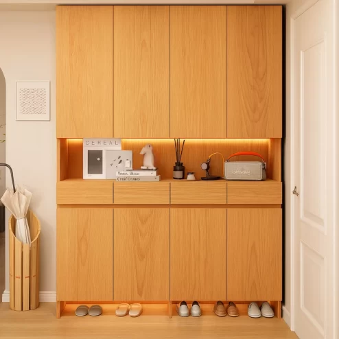 Tủ để giày kết hợp ghế ngồi thiết kế đẹp mắt T-5479 An Phát Home